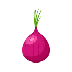 Onion icon isolated on white background. Vector illustration.