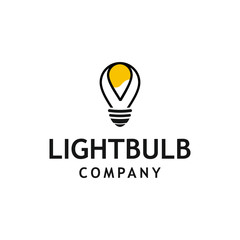 vector logo bulb lights graphic design