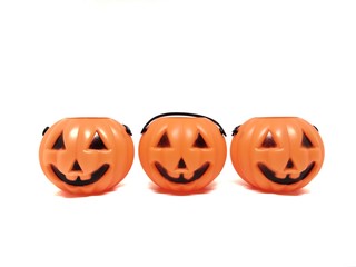 Halloween pumpkins, funny,  Holidays, Set halloween isolated on white background