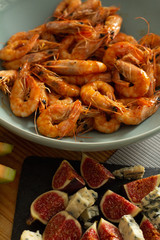 shrimps on a plate