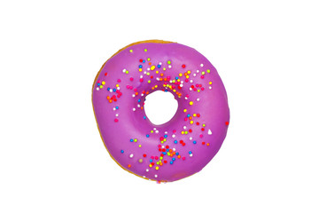 Pink Doughnuts isolated on white background