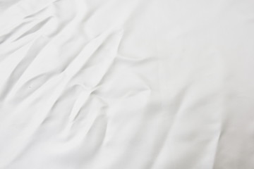 Smooth elegant white cotton can use for background. abstract with soft waves,Soft focus. 