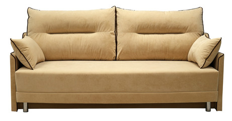 Sofa isolated on white background. Including clipping path