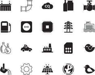 factory vector icon set such as: blue, text, europe, sunlight, concrete, casting, smelting, globe, worker, mill, cooperation, dam, creative, post, fitting, hot, emissions, planet, pole, ladle