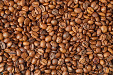 Roasted coffee beans for different background, blank for your design