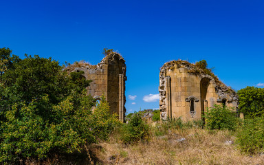 Fototapeta na wymiar Ruins of the church Sioni of Samshvilde