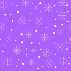 Naklejka na ściany i meble Snowflake seamless pattern. vector illustration