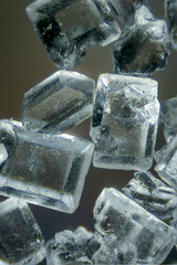 Sugar granules at high magnification