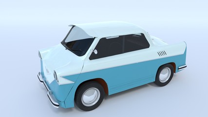 Smyk (car) - Polish microcar prototype designed in 1957 - obrazy, fototapety, plakaty