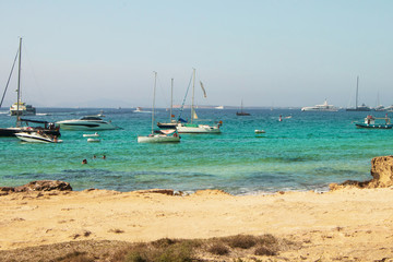 boat on the beach Formentera
