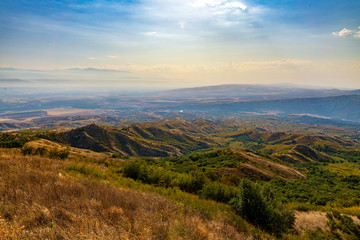 view of the landscape after sunrise