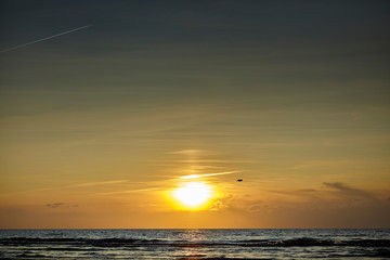 sunset over the baltic sea