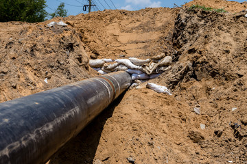 Construction Industry, Power Line, Cable, Road Construction, Construction Site