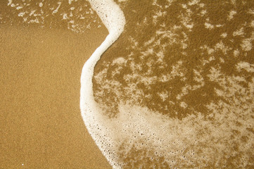 sea foam and yellow sand background