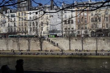  river embankment in paris