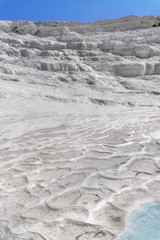 Fototapeta premium Natural travertine pools and terraces in Pamukkale