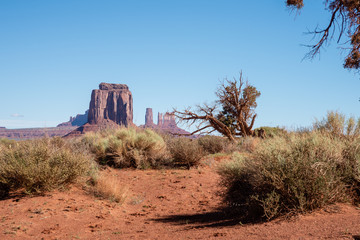 Desert Scenery in Monument Valley, Arizona