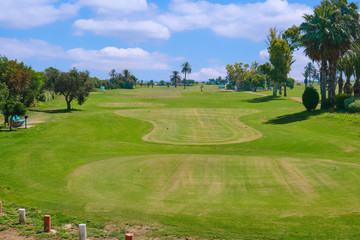 Obraz premium Great Golf course in Tunisia, Sousse, El Kantaoui 06 19 2019