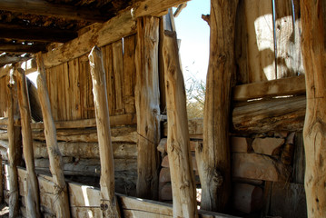 Ruins of an old abandoned ranch
