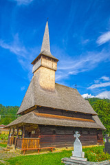 Fototapeta na wymiar Historic wooden church in Romania