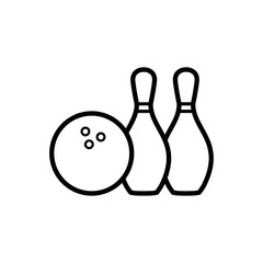 bowling and pin