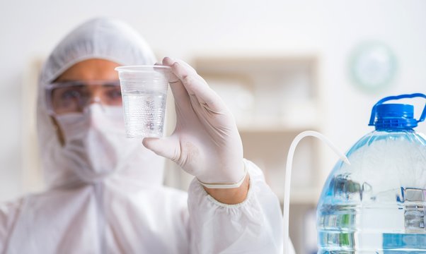 Lab Assistant Testing Water Quality