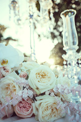 Table set for an event party or wedding