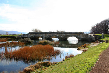 Ross Bridge in the town of Ross. Tasmania. Australia.