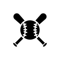 baseball and stick icon