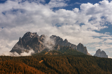 Panoramic view on Dolomites, Italy