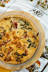 tarta z grzybami