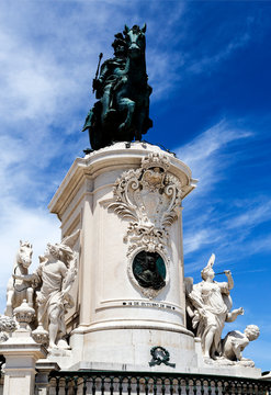 Lisbon Statue Of King Joseph I Of Portugal (12 October 1833)