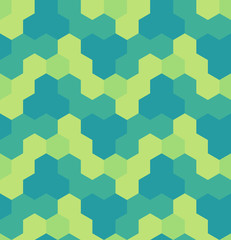 Colorful seamless pattern with hexagons. Low poly honeycomb geometric background.