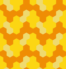 Hexagon seamless pattern. Geometric abstract polygonal mosaic. Decorative backdrop for wallpaper, pattern fills, web page background, surface textures.