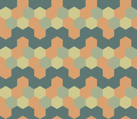 Fototapeta na wymiar Hexagon seamless pattern. Geometric abstract polygonal mosaic. Decorative backdrop for wallpaper, pattern fills, web page background, surface textures.