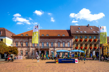 Marktplatz, Hammelburg, Bayern, Deutschland 