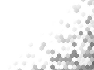 Honeycomb grey background. Vector illustration for card