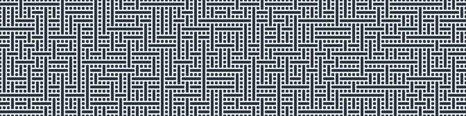 Truchet Random Pattern Generative Tile Art background illustration
