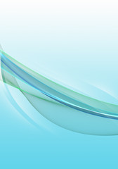 Abstract background waves. White, grey and turquoise abstract background