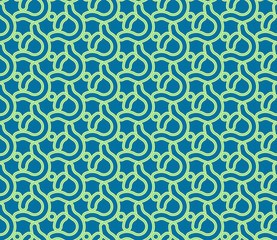Vector abstract seamless pattern with knots. Textile background for package, cover, greeting cards.