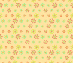 Fototapeta premium Abstract seamless pattern. Colorful background with flowers.