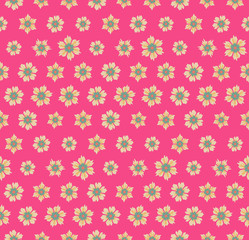 Seamless pattern with flowers. Textile printing, fabric, package, cover, greeting cards.