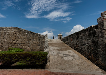 One entrance to the wall of Cartagena