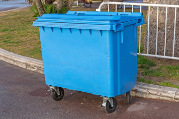 Big Blue Recycling Bin