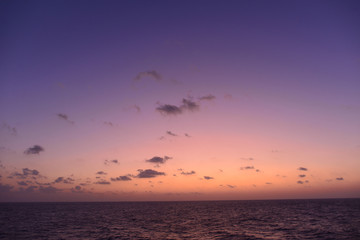 Fototapeta na wymiar Sonnenuntergang im Südägäischen Meer, Griechenland