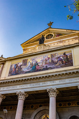 The beautiful church of San Gioacchino in Prati; in the prestigious residential district of Prati; in the center of Rome; near the Vatican.