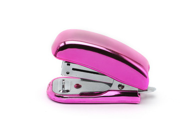 Office stapler on a white background