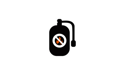 fire extinguisher vector logo
