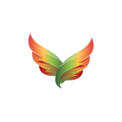 Awesome 3D Wings Vector Template