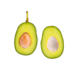 Avocado isolated on white background